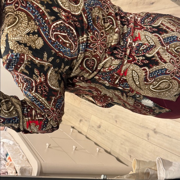 Patrizia Pepe Paisley Patterned Blazer with orange Lining 46 - Picture 12 of 12